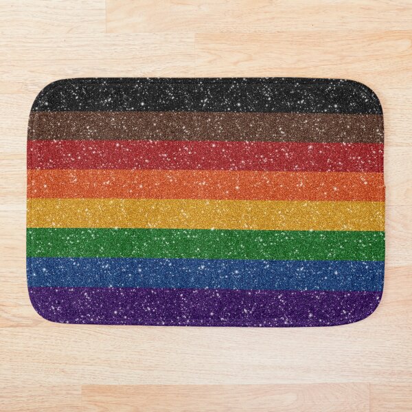 Item preview, Faux Glitter Inclusive Rainbow Pride Flag Background designed and sold by LiveLoudGraphic.