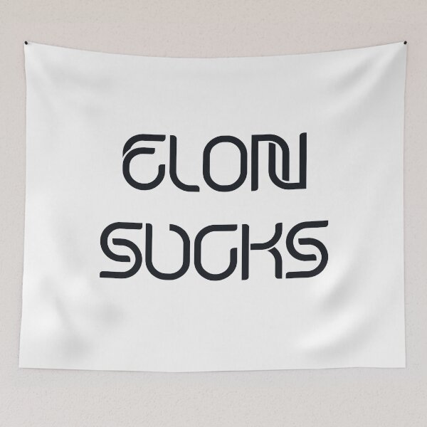 Item preview, Elon Sucks designed and sold by OriginalBeerCat.