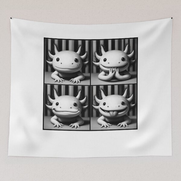 Item preview, Cute Axolotl Selfie Photo Funny Photobooth Axolotl Lover designed and sold by Kimberley King Art  King Art.