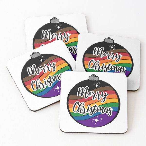 Item preview, Christmas Ornament in Inclusive Rainbow Pride Flag Colors designed and sold by LiveLoudGraphic.