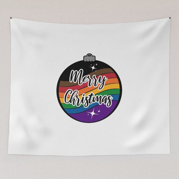 Item preview, Christmas Ornament in Inclusive Rainbow Pride Flag Colors designed and sold by LiveLoudGraphic.