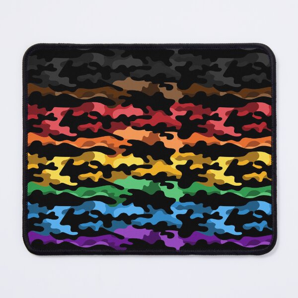 Item preview, Seamless Repeating Camouflage Textured Inclusive Rainbow Pride Flag Pattern designed and sold by LiveLoudGraphic.