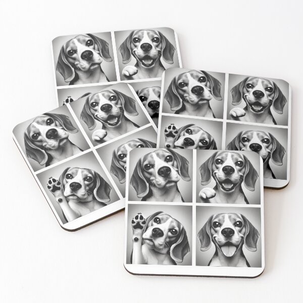 Item preview, Cute Beagle Selfie Photo Funny Photobooth Dog Lover designed and sold by Kimberley King Art  King Art.