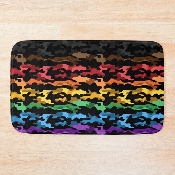 Item preview, Seamless Repeating Camouflage Textured Inclusive Rainbow Pride Flag Pattern designed and sold by LiveLoudGraphic.