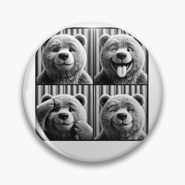 Item preview, Cute Bear Selfie Photo Funny Photobooth Bear Lover designed and sold by Kimberley King Art  King Art.