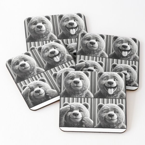 Item preview, Cute Bear Selfie Photo Funny Photobooth Bear Lover designed and sold by Kimberley King Art  King Art.