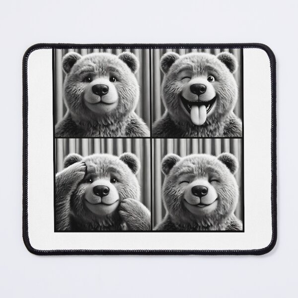 Item preview, Cute Bear Selfie Photo Funny Photobooth Bear Lover designed and sold by Kimberley King Art King Art.
