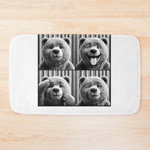 Item preview, Cute Bear Selfie Photo Funny Photobooth Bear Lover designed and sold by Kimberley King Art  King Art.