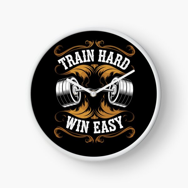 Item preview, Train Hard Win Easy Gym Motivation designed and sold by Taans-Creation.
