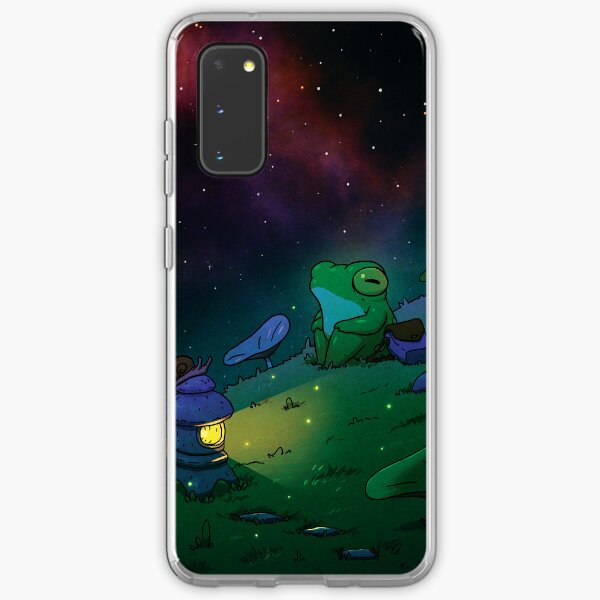 Item preview, Frog Relaxing on Hill Nighttime Poster magical asian style artwork designed and sold by DingHuArt.