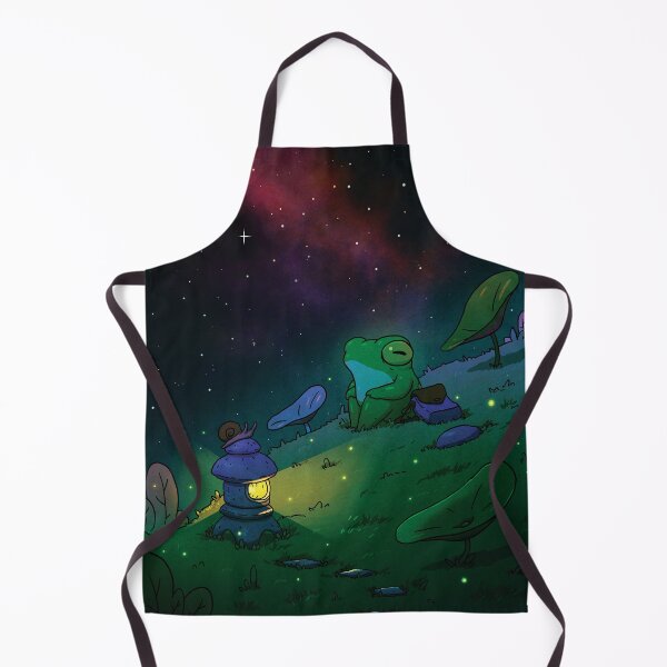 Item preview, Frog Relaxing on Hill Nighttime Poster magical asian style artwork designed and sold by DingHuArt.