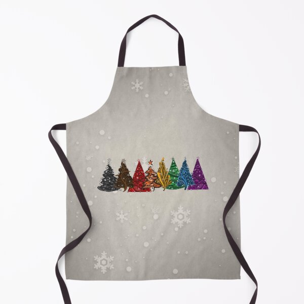 Item preview, Row of Eight LGBTQ Pride Inclusive Rainbow Christmas Trees designed and sold by LiveLoudGraphic.