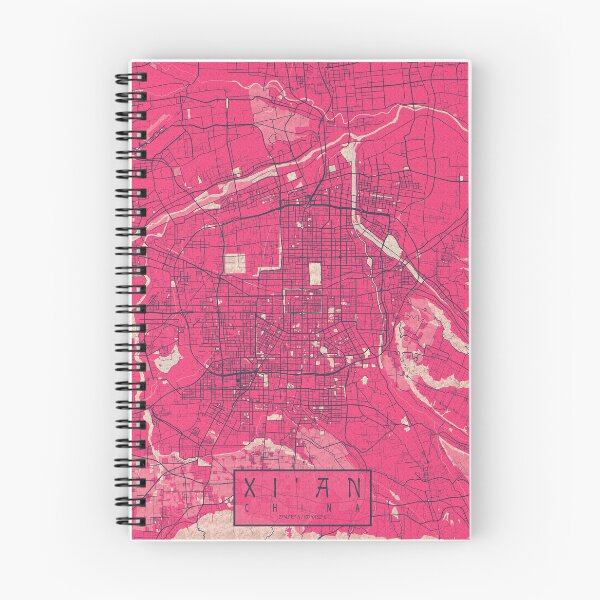 Item preview, Xian City Map of Shaanxi, China - Blossom designed and sold by deMAP.