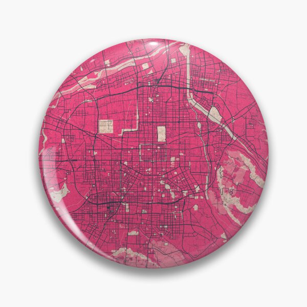 Item preview, Xian City Map of Shaanxi, China - Blossom designed and sold by deMAP.