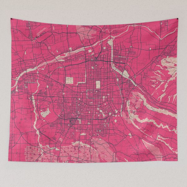 Item preview, Xian City Map of Shaanxi, China - Blossom designed and sold by deMAP.