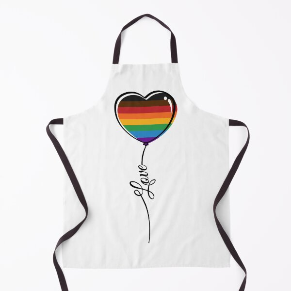 Item preview, Inclusive LGBTQ Rainbow Pride Minimalist Heart Balloon with Love designed and sold by LiveLoudGraphic.