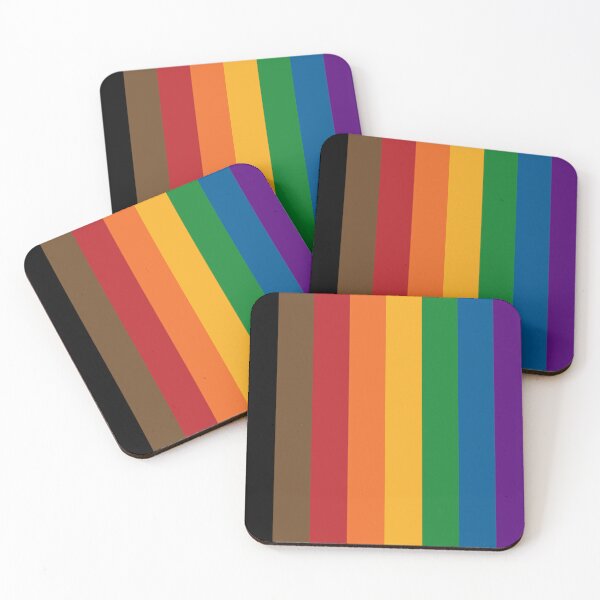 Item preview, Vertical Repeating Inclusive Rainbow Pride Flag Pattern designed and sold by LiveLoudGraphic.