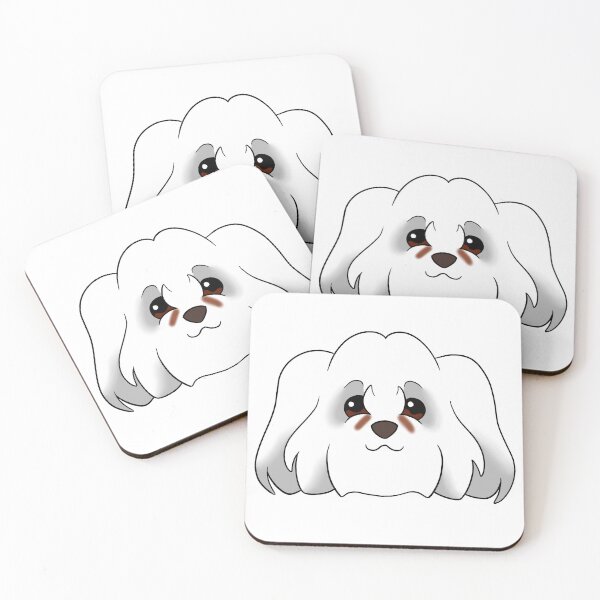 Item preview, White Coton de Tulear Tear Stains designed and sold by OliRoseArt.