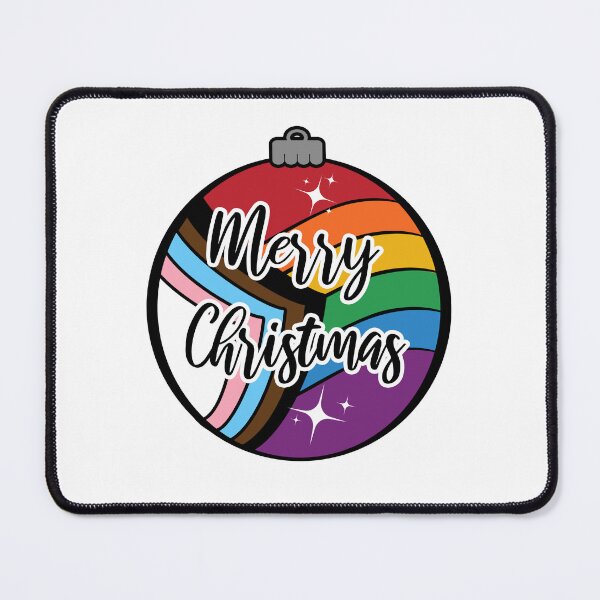 Item preview, Christmas Ornament in Progressive Rainbow Pride Flag Colors designed and sold by LiveLoudGraphic.