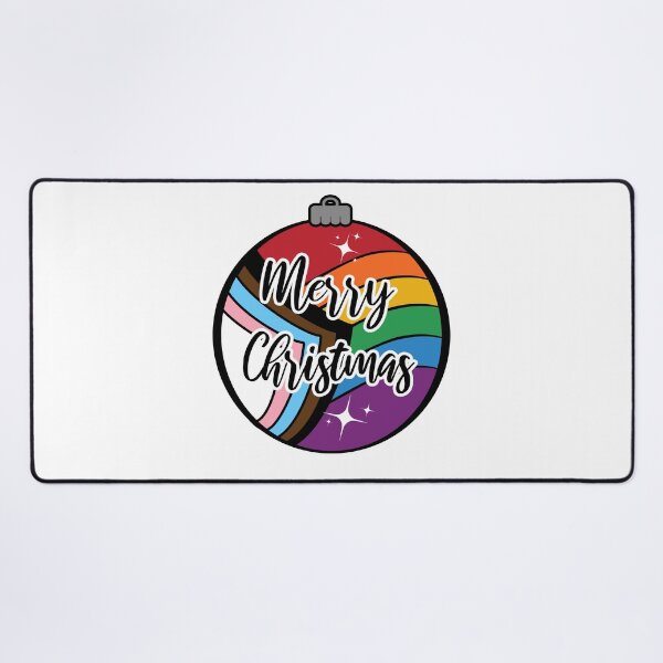 Item preview, Christmas Ornament in Progressive Rainbow Pride Flag Colors designed and sold by LiveLoudGraphic.