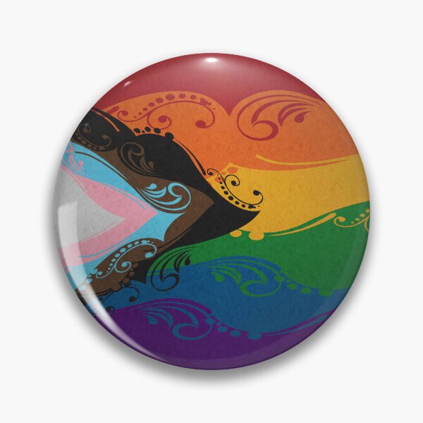 Item preview, Fancy Swooped and Swirled Progressive Rainbow Pride Flag Background designed and sold by LiveLoudGraphic.