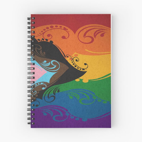 Item preview, Fancy Swooped and Swirled Progressive Rainbow Pride Flag Background designed and sold by LiveLoudGraphic.