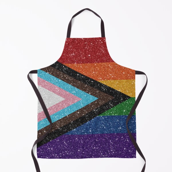 Item preview, Faux Glitter Progressive Rainbow Pride Flag Background designed and sold by LiveLoudGraphic.
