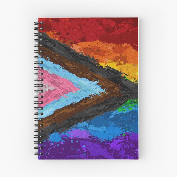 Artikelvorschau, Abstraktes Farbspritzer-Progressiv-Regenbogen-Pride-Flaggenmuster entworfen und verkauft von LiveLoudGraphic.