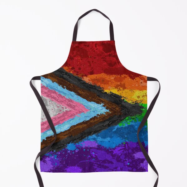 Item preview, Abstract Paint Splatter Progressive Rainbow Pride Flag Pattern designed and sold by LiveLoudGraphic.