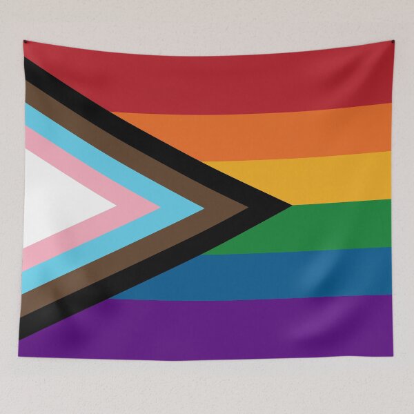 Item preview, Seamless Repeating Progressive Rainbow Pride Flag Pattern designed and sold by LiveLoudGraphic.