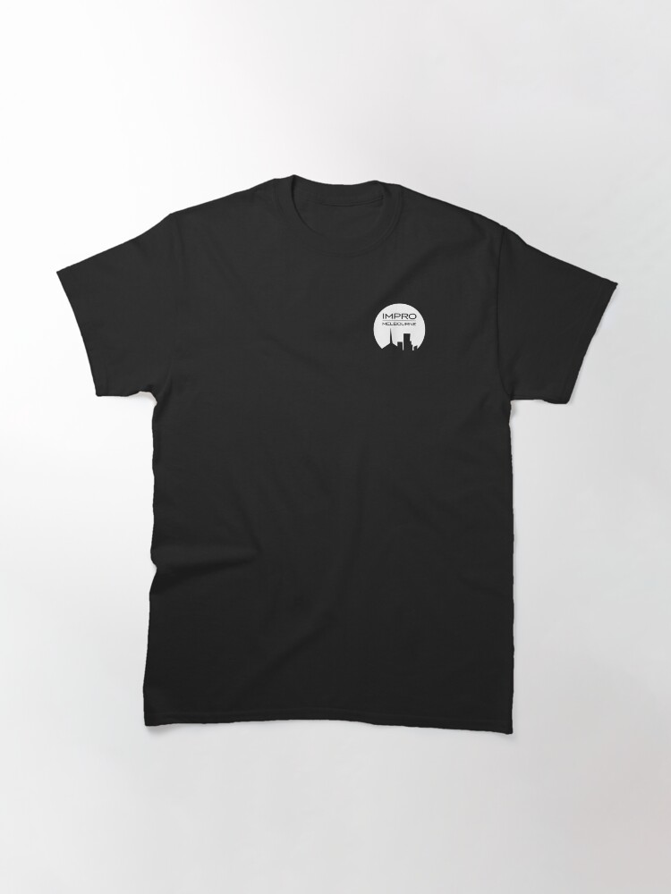 Thumbnail 3 of 7, Classic T-Shirt, White Logo / Transparent background designed and sold by ImproMelbourne.