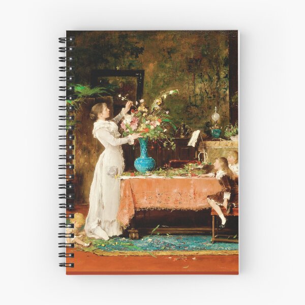 Item preview, Vintage Art Reproduction: Preparing for Papa's Birthday designed and sold by The Real Victorian.