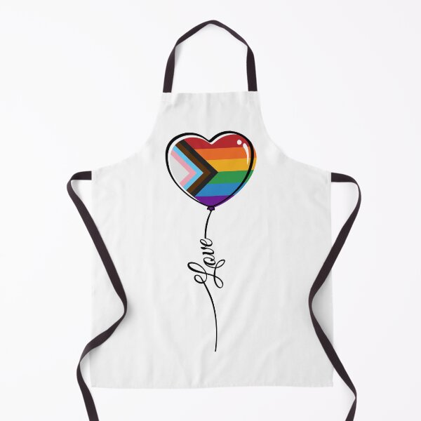 Item preview, Progressive LGBTQ Rainbow Pride Minimalist Heart Balloon with Love designed and sold by LiveLoudGraphic.