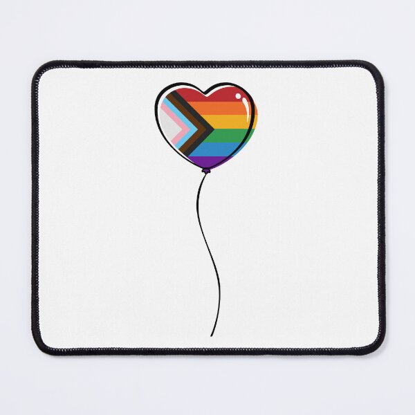 Item preview, Progressive LGBTQ Rainbow Pride Minimalist Heart Balloon designed and sold by LiveLoudGraphic.