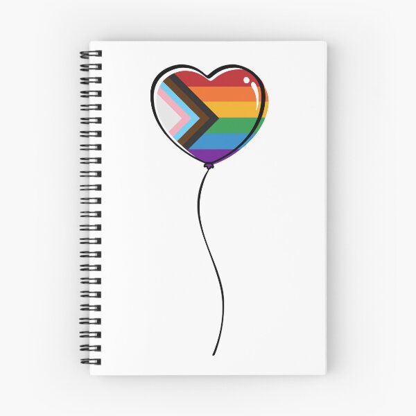 Item preview, Progressive LGBTQ Rainbow Pride Minimalist Heart Balloon designed and sold by LiveLoudGraphic.
