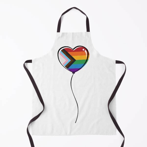 Item preview, Progressive LGBTQ Rainbow Pride Minimalist Heart Balloon designed and sold by LiveLoudGraphic.