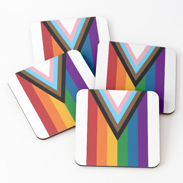 Item preview, Vertical Repeating Progressive Rainbow Pride Flag Pattern designed and sold by LiveLoudGraphic.
