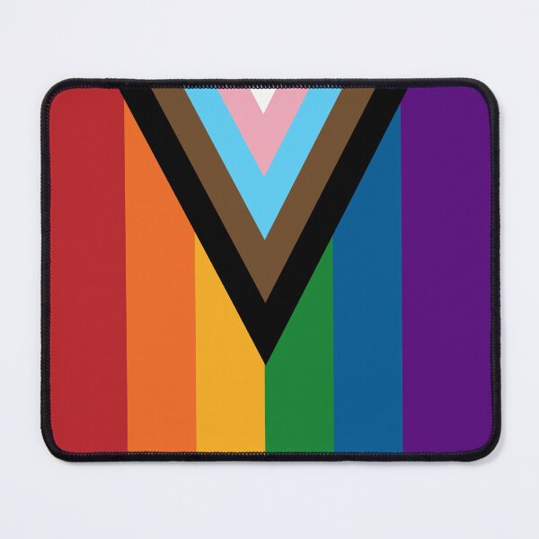 Item preview, Vertical Repeating Progressive Rainbow Pride Flag Pattern designed and sold by LiveLoudGraphic.