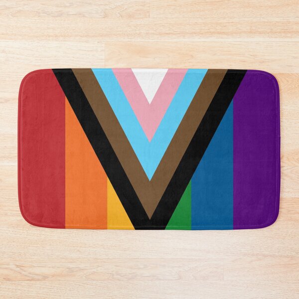 Item preview, Vertical Repeating Progressive Rainbow Pride Flag Pattern designed and sold by LiveLoudGraphic.