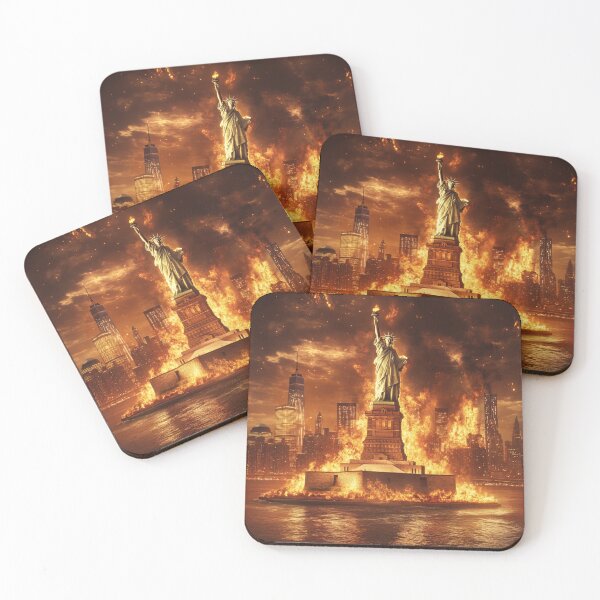 Item preview, Statue of Liberty In Flames designed and sold by WilAugusta.