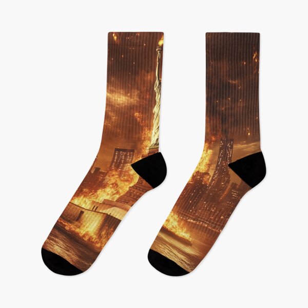 Item preview, Statue of Liberty In Flames designed and sold by WilAugusta.