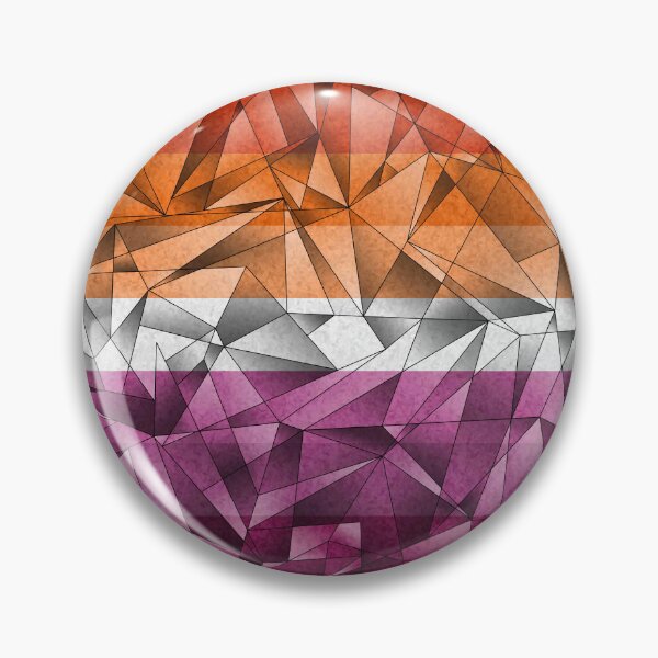 Item preview, Abstract Fractal Triangles Lesbian Flag Pride Flag Pattern designed and sold by LiveLoudGraphic.