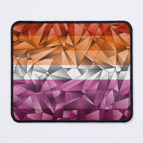 Item preview, Abstract Fractal Triangles Lesbian Flag Pride Flag Pattern designed and sold by LiveLoudGraphic.