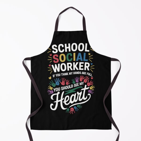 Item preview, School Social Worker Heart If You Think My Hands Are Full designed and sold by savrmiller.