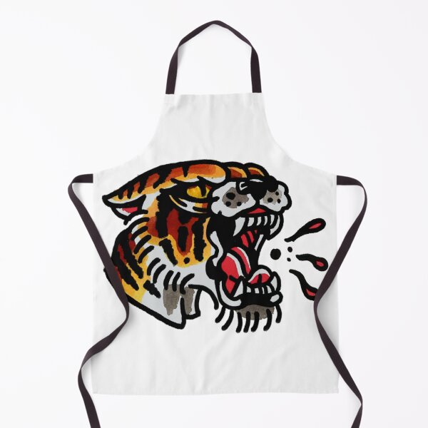 Aperçu de l'œuvre Tatouage traditionnel de tigre créée et vendue par malicetattoo.