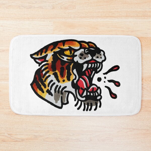 Item preview, Traditional Tiger Tattoo designed and sold by malicetattoo.
