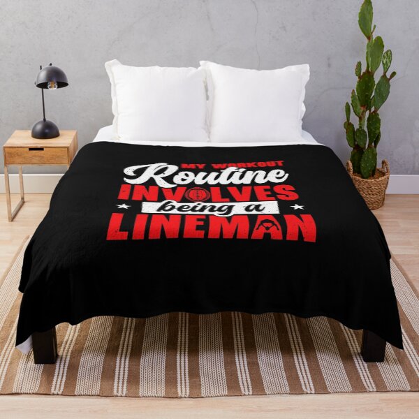 Item preview, Football Lineman Life Workout Routine Player Sports designed and sold by GabrieSketcham.
