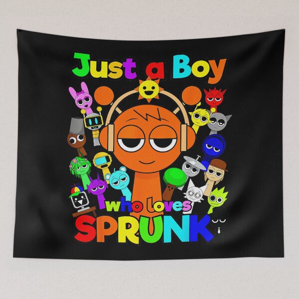 Item preview, Sprunki Game Just A Boy Who Loves Sprunki  designed and sold by TreArtiveMinde.
