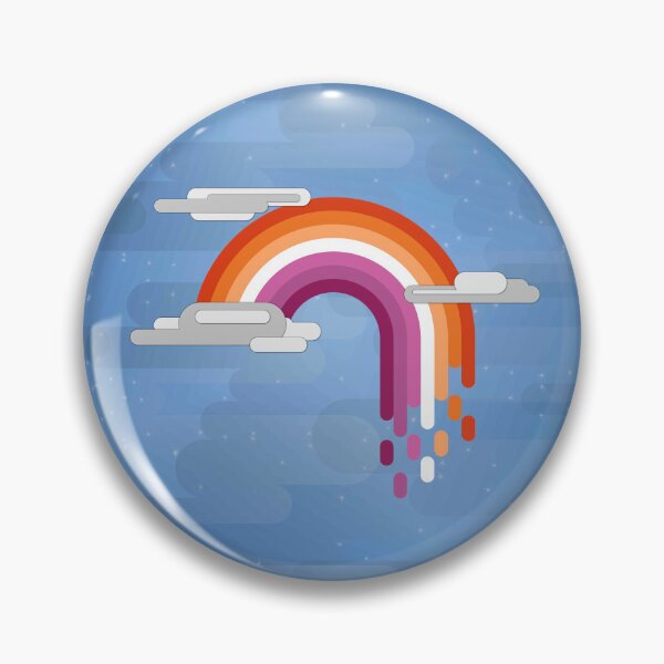 Item preview, Lesbian Pride Flag Minimalist Drip Rainbow Design designed and sold by LiveLoudGraphic.