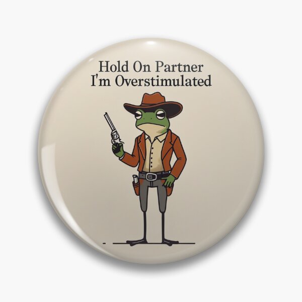 Item preview, Hold on partner I’m overstimulated  designed and sold by wewatchthemoon.